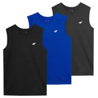 Men's sleeveless tank top (SET OF 3 T-SHIRT) 4F 4FWSS26TSLEM362-90S 4f