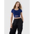 Women's crop top plain t-shirt 4F 4FRSS25TTSHF2695-31S *Kategoria tymczasowa Your Sports Performance