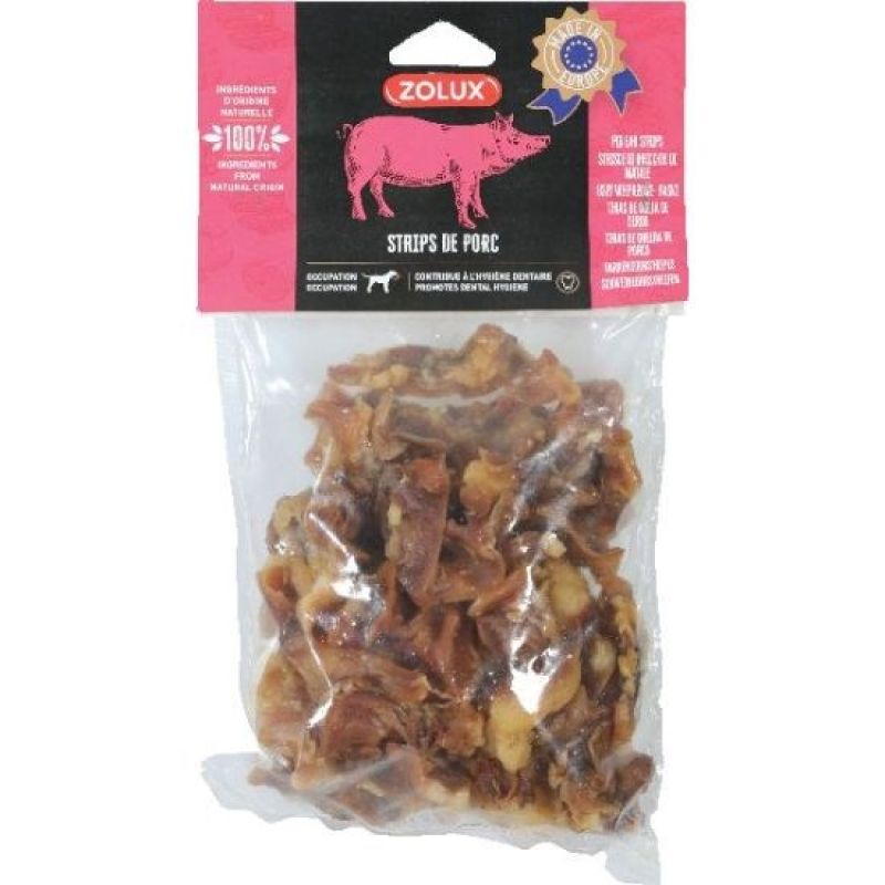 ZOLUX Natural dog treats Pork Strips 500g Dla psa/Przysmaki Your Sports Performance