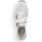 Rieker W N6304-80 white leather wedge shoes Footwear/Lifestyle/Rieker Your Sports Performance