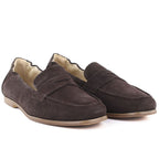Women's brown suede leather moccasins Vinceza 18122 To be categorized Your Sports Performance