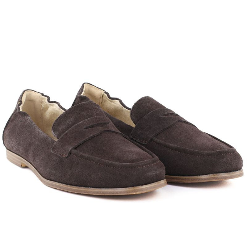 Women's brown suede leather moccasins Vinceza 18122 To be categorized Your Sports Performance