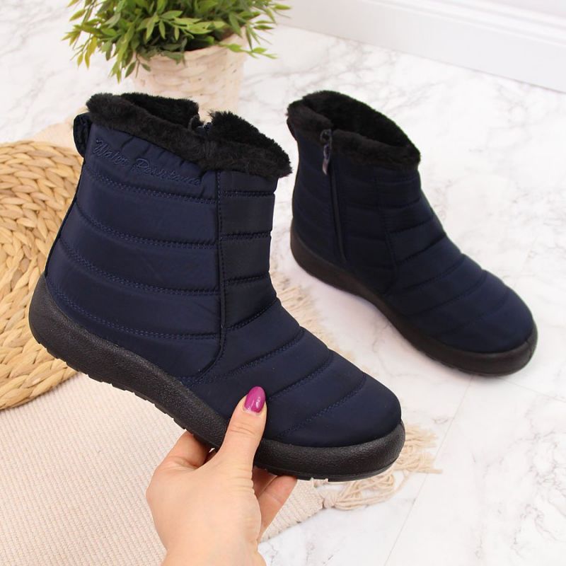 Waterproof snow boots with zipper NEWS W EVE181B navy blue Footwear/Outdoor/News Your Sports Performance