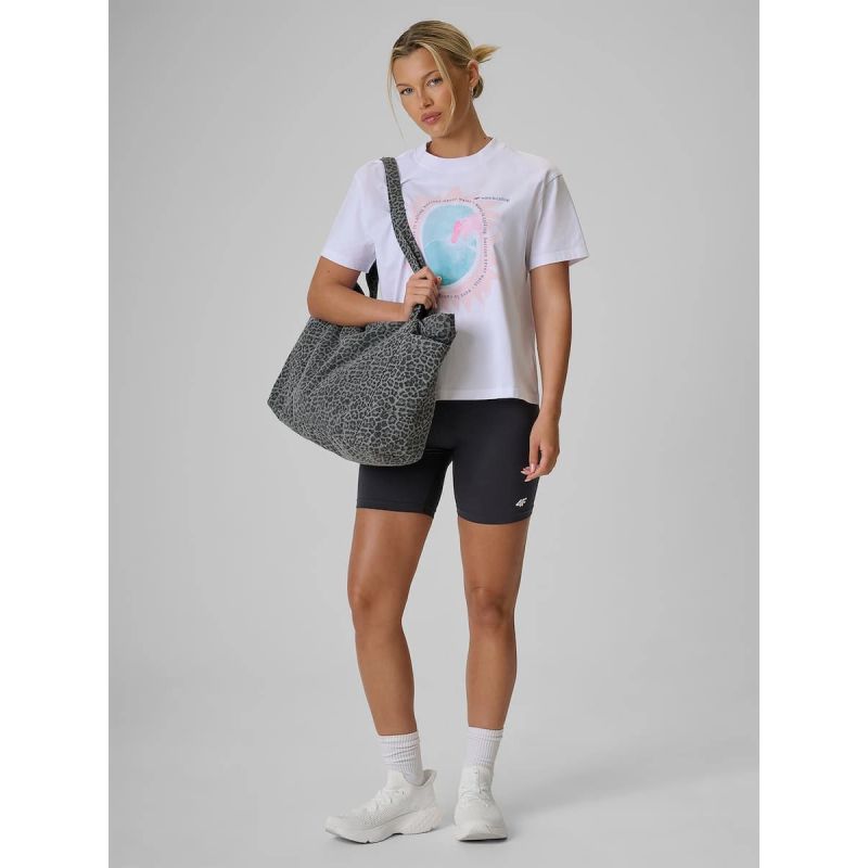 Women's printed T-shirt 4F 4FRSS26TTSHF4536-10S