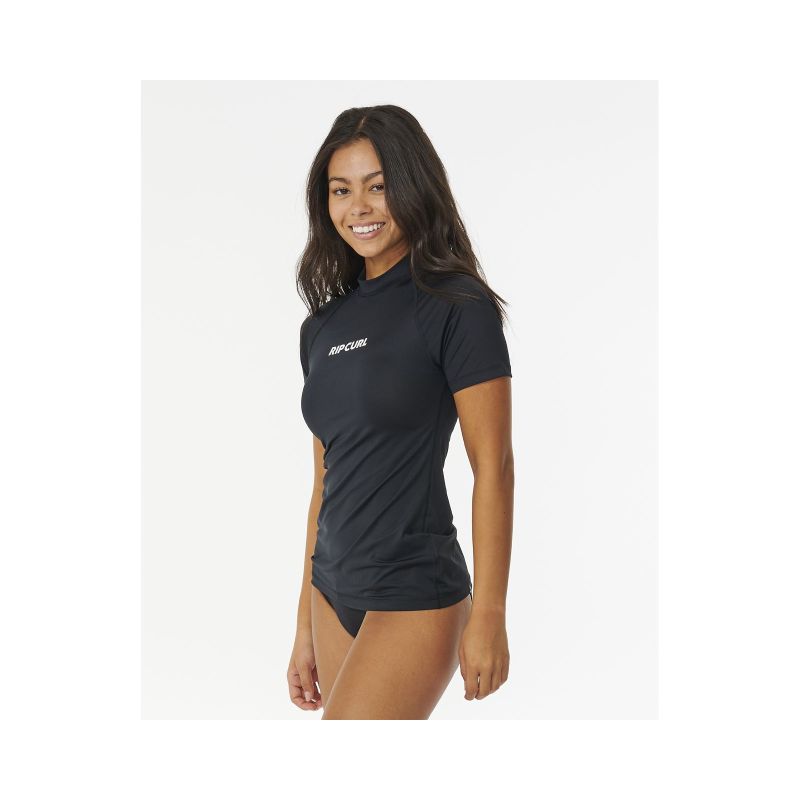 Lycra RIP CURL Classic Surf Ss Upf Rashguard black