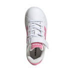 Adidas Grand Court 3.0 kids' shoes white and pink JP9371