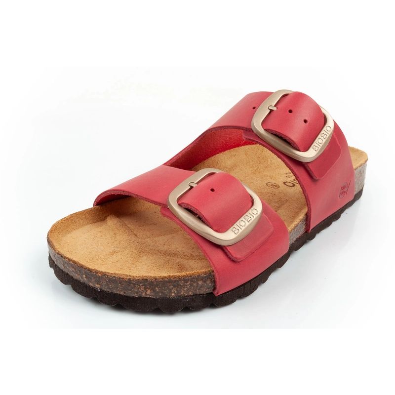 Bio Bio Women's slippers, profiled flip-flops, natural leather Your Sports Performance