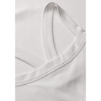 CASALL Women's Defined Rib Sport Top White