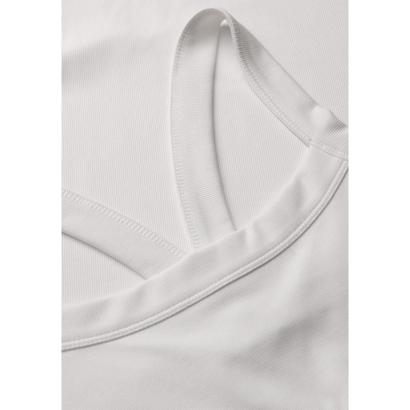 CASALL Women's Defined Rib Sport Top White