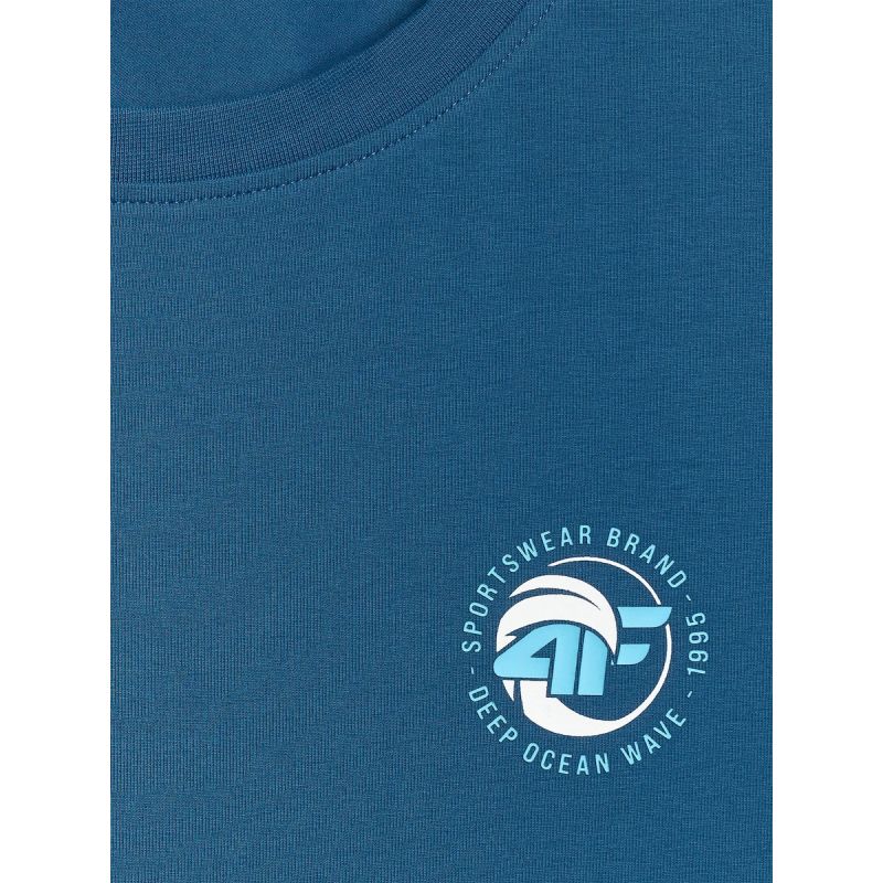Men's regular sleeveless T-shirt with print 4F 4FRSS26TSLEM366-10S 4f