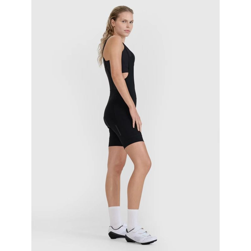 Women's cycling shorts with gel pad and suspenders 4F 4FWSS25TFSTF039-20S *Kategoria tymczasowa Your Sports Performance