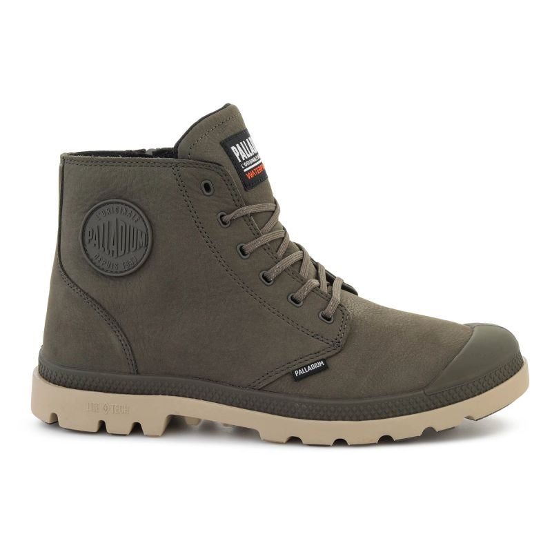 PALLADIUM PAMPA LITE+ ZIP WP+ OLIVE NIGHT 79577-325