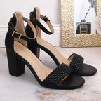 eVento W 5945 black block heel sandals Footwear/Lifestyle/eVento Your Sports Performance