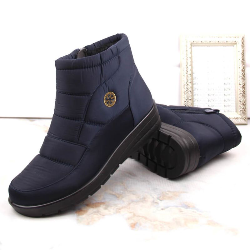 News W EVE437B navy blue wedge snow boots Footwear/Outdoor/News Your Sports Performance