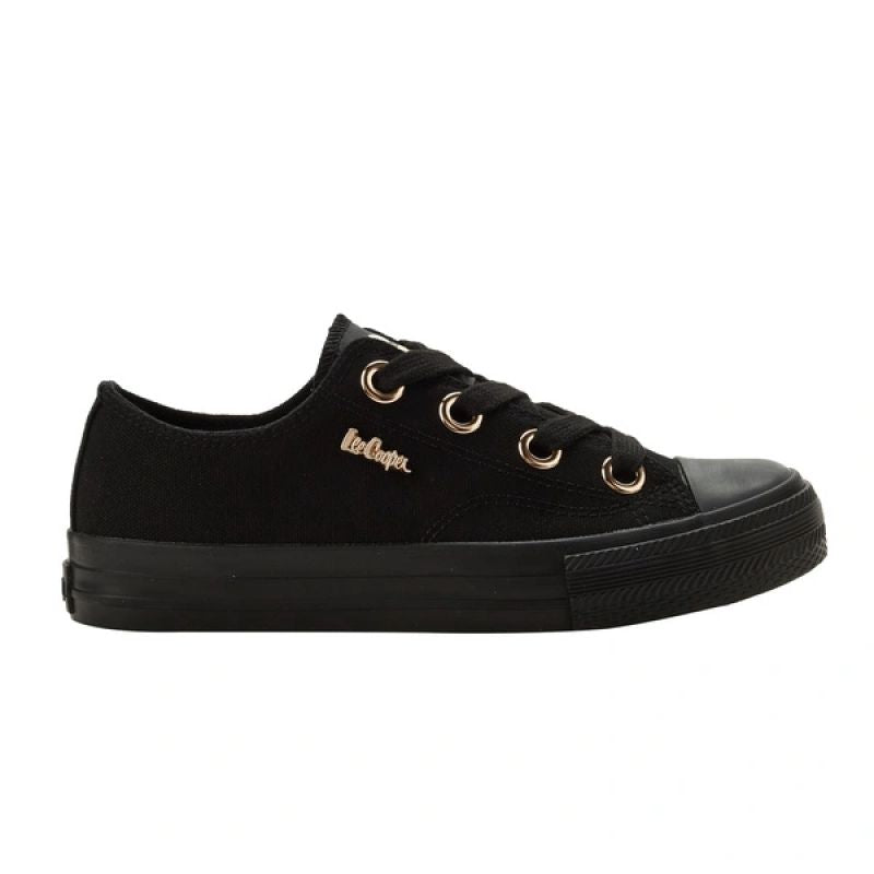 Lee Cooper women's sports shoes fabric sneakers stylish black Lee Cooper