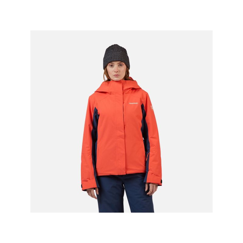 Women's ROSSIGNOL W VELIKA INSULATED JKT ski jacket, orange