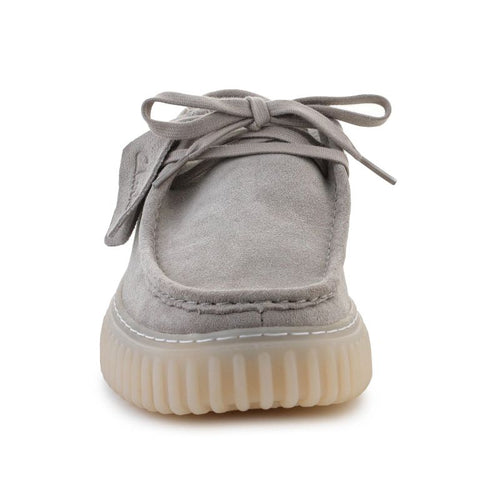 Clarks Torhill Lo 26182810 Light Gray Suede In preparation Your Sports Performance