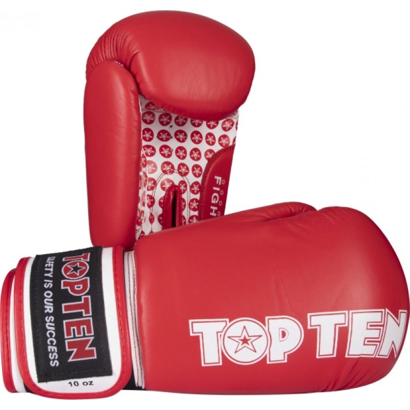 TOP TEN "FIGHT" RTT-2 Boxing Gloves 10 oz (WAKO APPROVED) In preparation Your Sports Performance