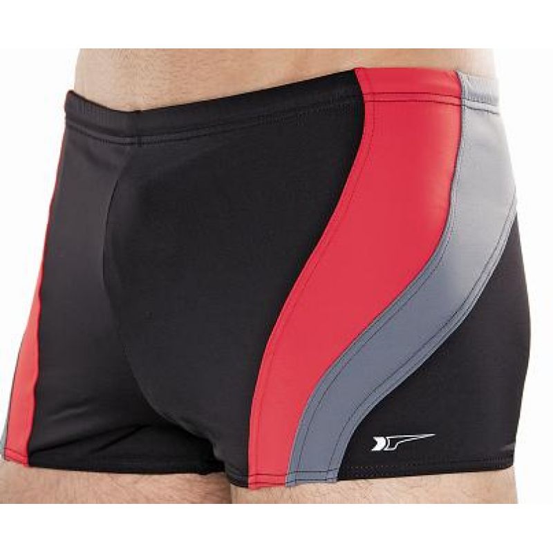 Men's swimming trunks 034 black-red M In preparation Your Sports Performance