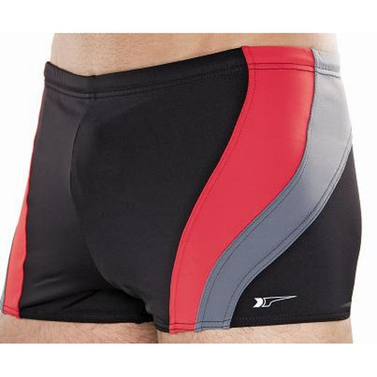 Men's swimming trunks 034 black-red M In preparation Your Sports Performance