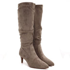 Low-heeled boots insulated suede beige Sergio Leone KZ-28