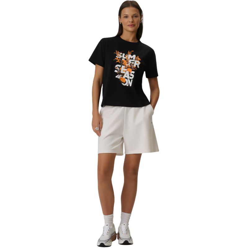 Women's T-shirt 4F F2721 deep black 4FWSS26TTSHF2721 20S