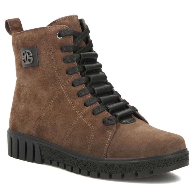 Women's brown suede leather ankle boots Filippo DBT7273