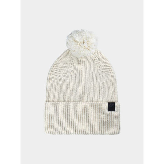 Unisex winter hat with pompom 4F 4FWAW24ACAPU472-11S *Kategoria tymczasowa Your Sports Performance