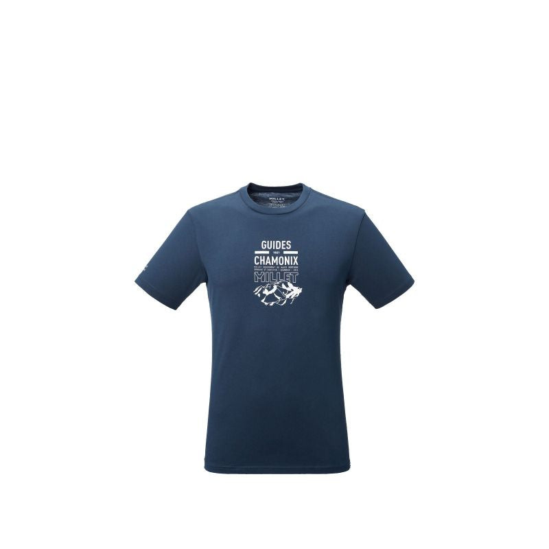 MILLET Men's T-Shirt Cdg Chamonix Logo Ts Ss M Navy Blue