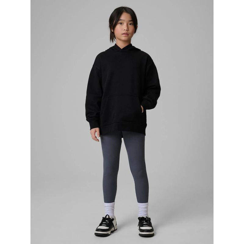 Girls' loose sweatshirt with hood 4F 4FJRMM00TSWSF2714-20S