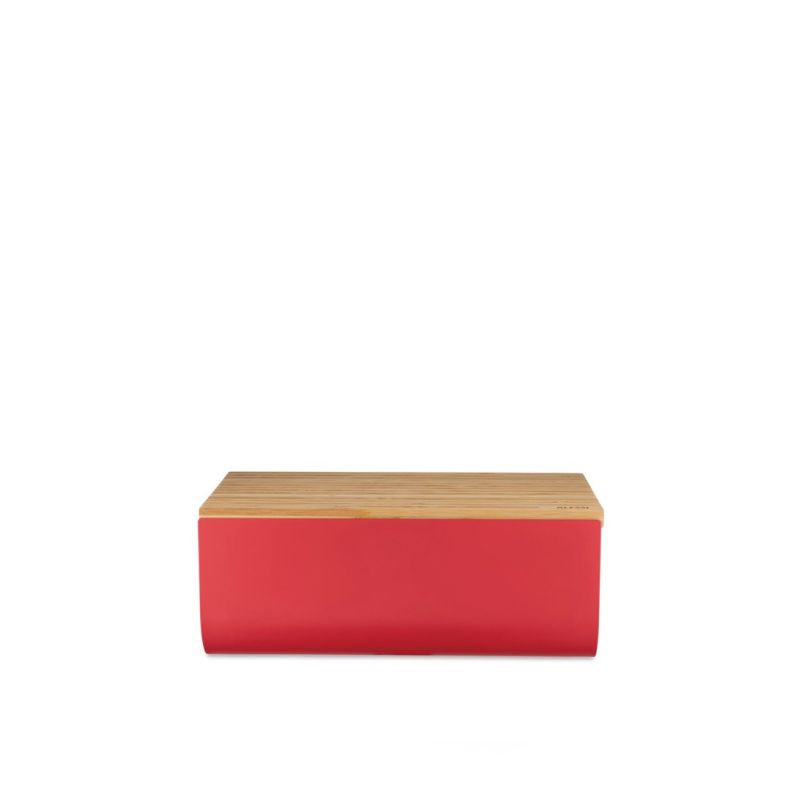 Alessi BG03 WG Mattina Bread Bin, Steel Bamboo Wood, Warm Gray AGD - Produkty/Sztućce i przybory kuchenne Your Sports Performance