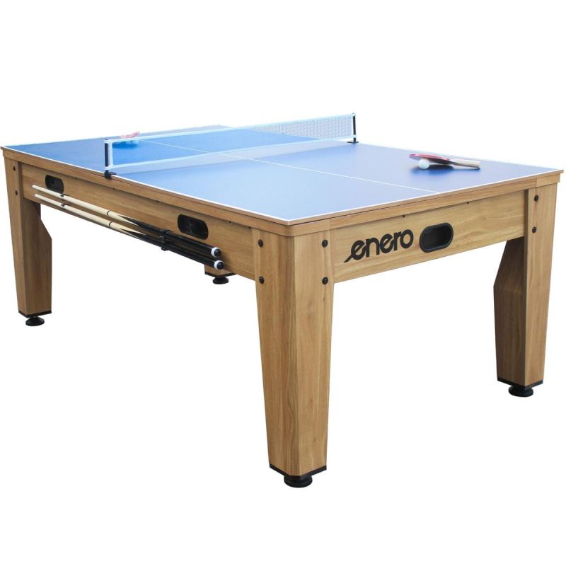 4-IN-1 MULTIGAMING TABLE BILLIARDS TABLE TENNIS HOOK-UP DINING TABLE 214x121.6x81.3CM WOODEN ENERO Accessories Your Sports Performance