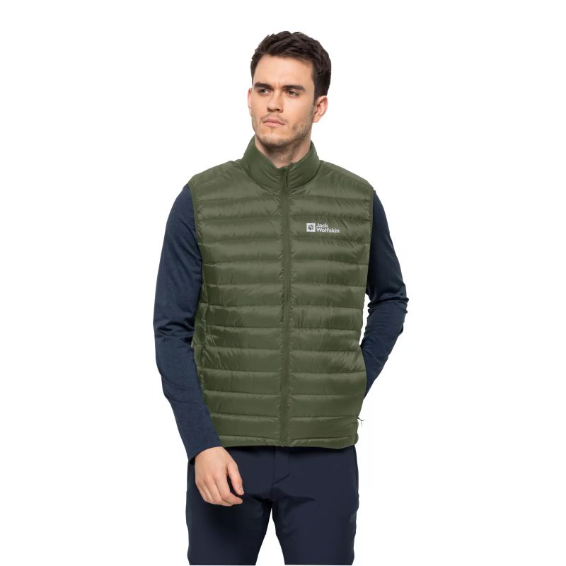 Jack Wolfskin PACK & GO DOWN VEST M greenwood (1207011_4129) In preparation Your Sports Performance