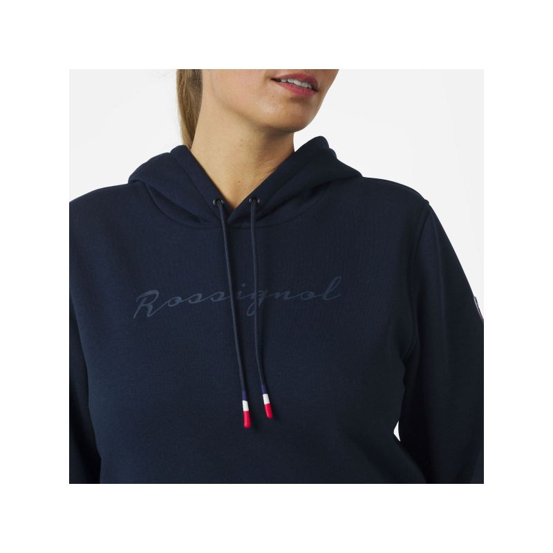 Rossignol W LOGO SWEAT HOOD FL navy blue Rossignol
