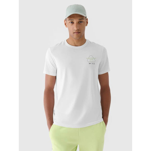 Men's regular printed T-shirt 4F 4FRAW24TTSHM2302-10S *Kategoria tymczasowa Your Sports Performance