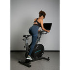 OVICX Q200X magnetic exercise bike with 15.6" TFT touchscreen, WIFI bluetooth & app