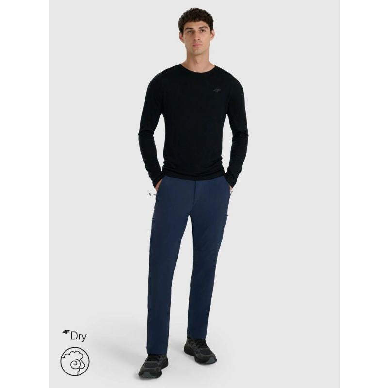 Men's quick-drying trekking longsleeve with merino wool 4F 4FWAW25TFLOM430-20S 4f