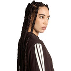 Women's adidas Essentials 3-Stripes Boyfriend T-shirt Dark Brown KX0794