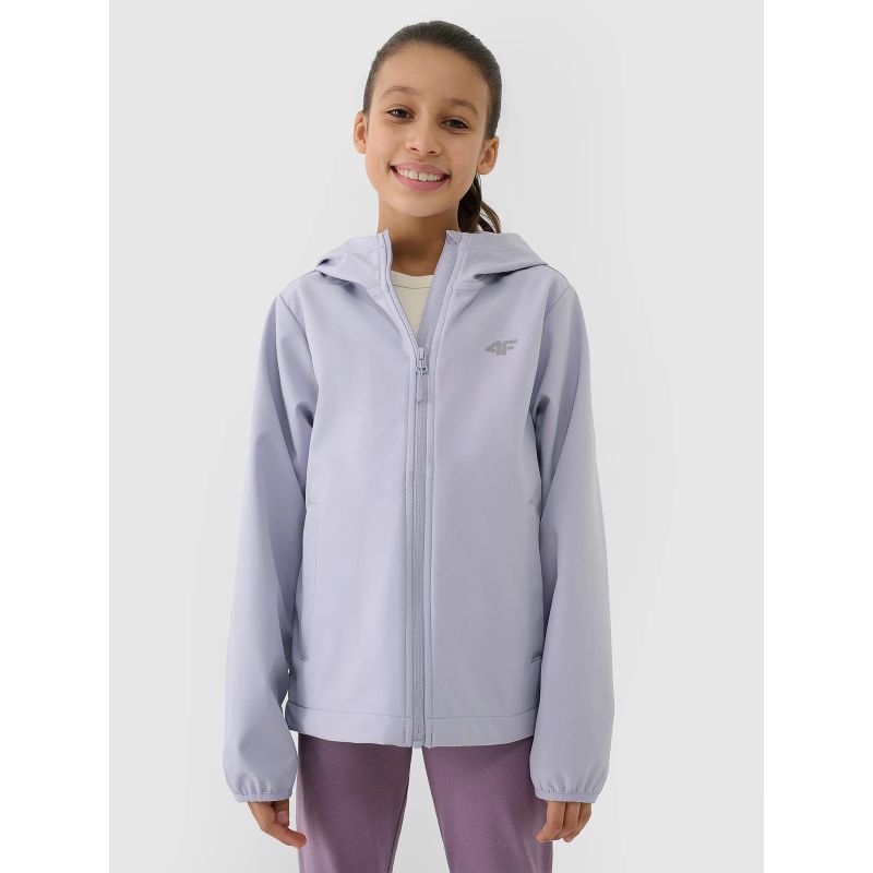 Girls' windproof softshell jacket NeoDry 5000 4FJWSS25TSOFF305-27S *Kategoria tymczasowa Your Sports Performance