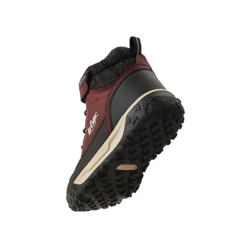 Lee Cooper Burgundy Insulated Ankle Boots