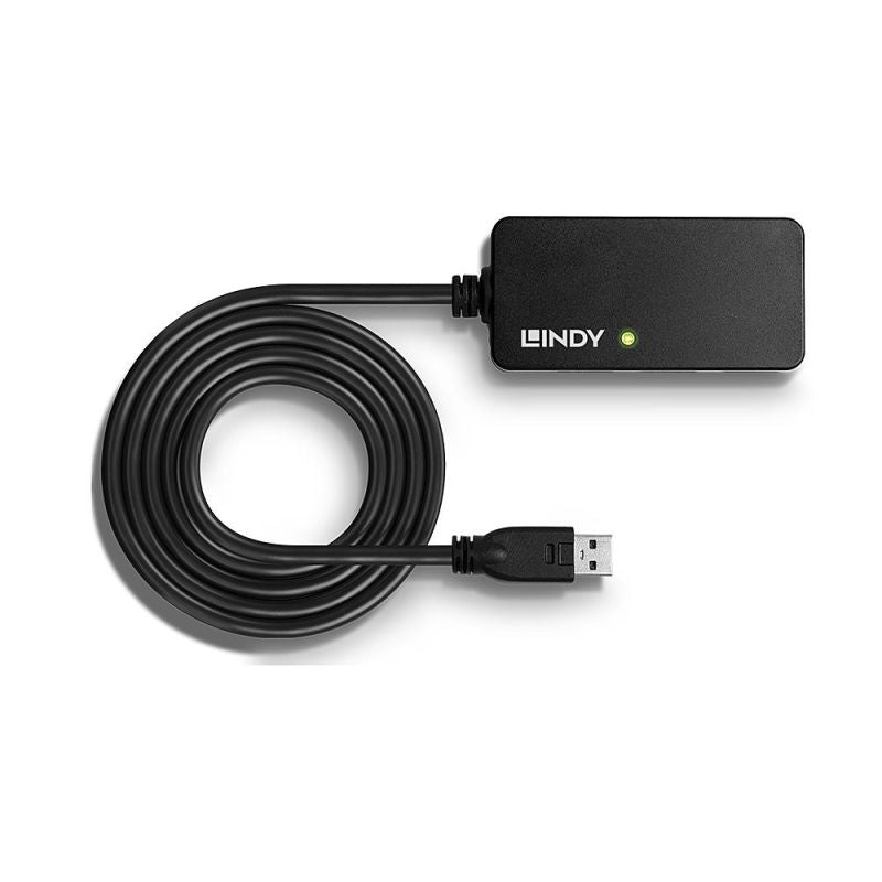 Lindy 43159 USB 3.2 Gen 1 (3.1 Gen 1) Type-A Hubs and Concentrators 5000 Mbit/s Black Kable i adaptery/Kable USB Your Sports Performance