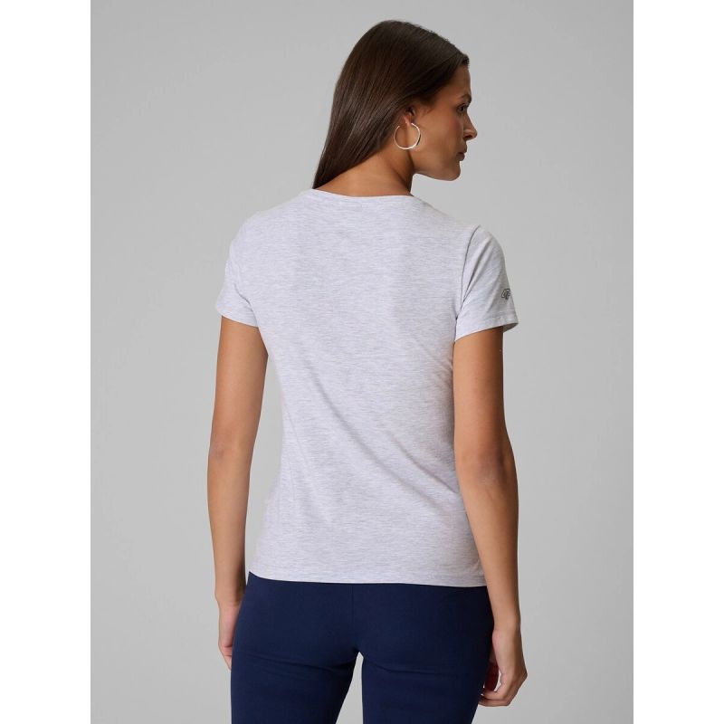 Slim plain women's T-shirt 4F 4FRMM00TTSHF3619-27M