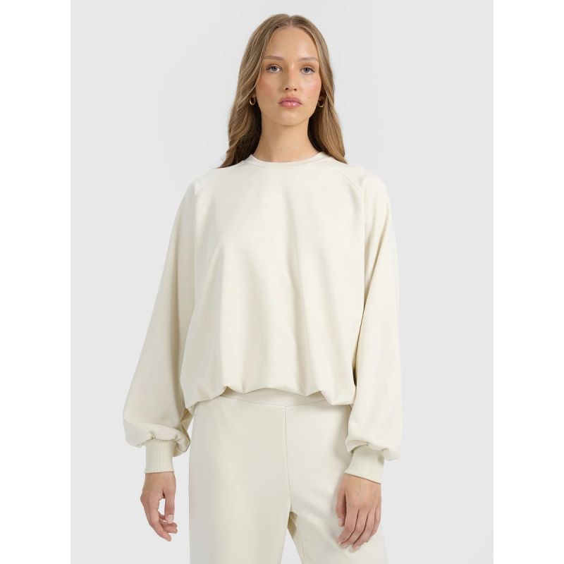 Women's 4F 4FRAW25TSWSF2508-12S modal sweatshirt with no zipper *Kategoria tymczasowa Your Sports Performance