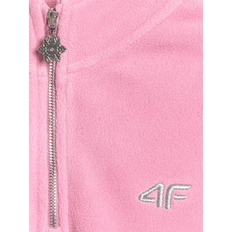 4FWarm oversize fleece with stand-up collar for girls 4F 4FJRAW25TFLEF441-54S 4f