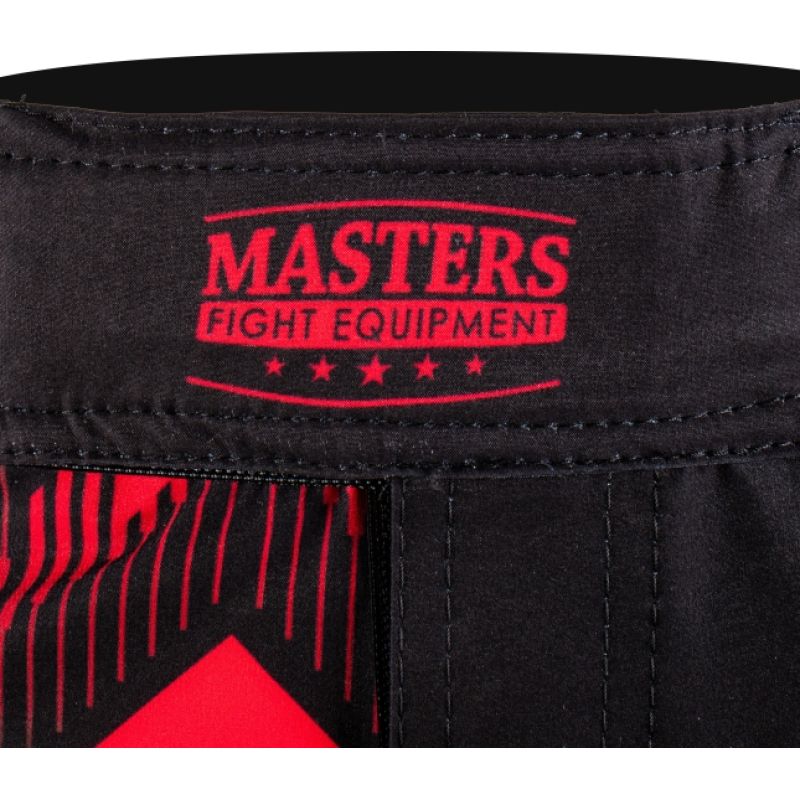 MASTERS PULSE SMMA-P MMA shorts black and red