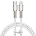 BASEUS USB-C LIGHTNING CAFULE PD CABLE 1M WHITE In preparation Your Sports Performance