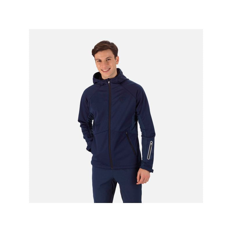 ROSSIGNOL Softshell Hoodie Jacket Jkt Navy Blue Import z PMSport Your Sports Performance