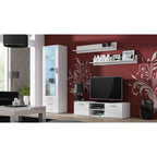 SOHO S1 display cabinet white/gloss white Bufety i witryny/Bufety i witryny na drewnianej podstawie Your Sports Performance