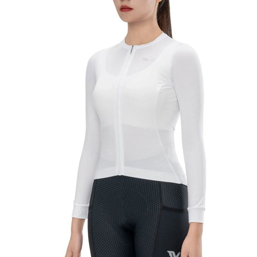 Rockbros 15210006004 TVI Women's Cycling Jersey Long Sleeve M - White