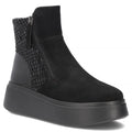 Women's leather ankle boots on a black platform Filippo DBT8077/26